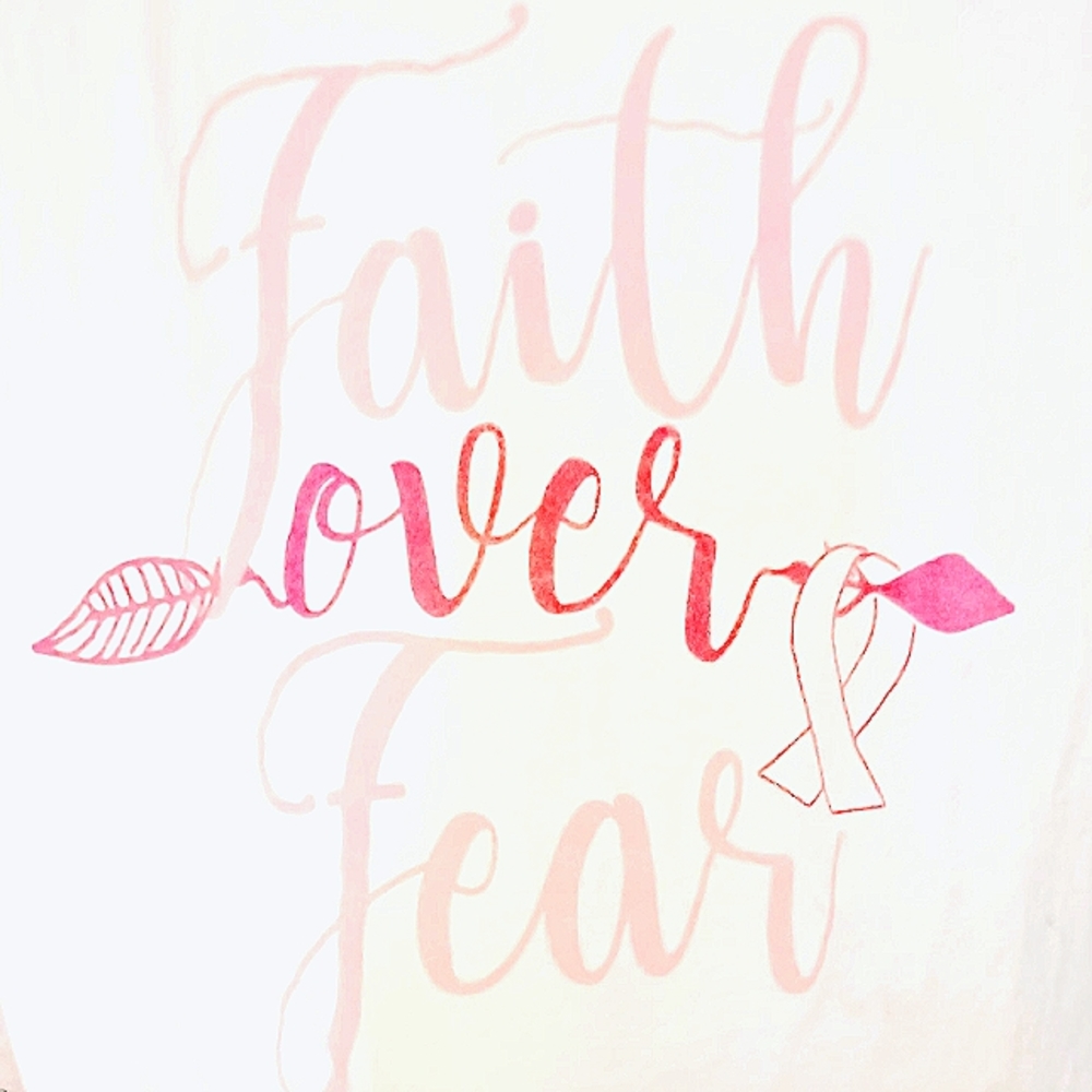 "Faith over fear" women's size XL homemade shirt